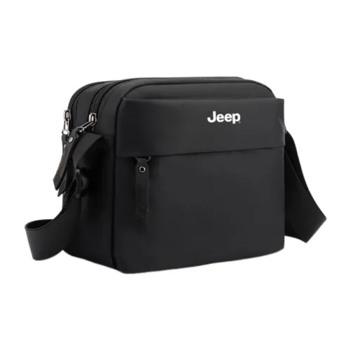 Jeep Oxford Messenger Bag, Shoulder Bag, Crossbody bag opportunity Men's Black