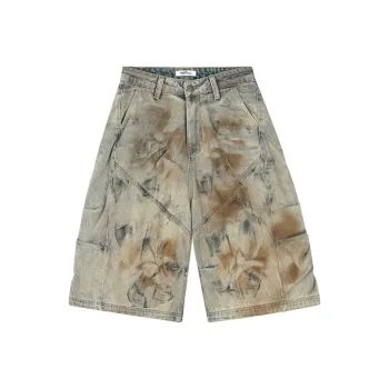 FORCEPULR Denim Shorts Unisex Yellow