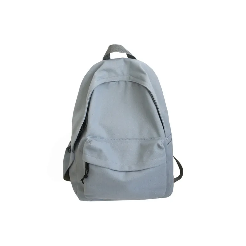 Vack Canvas Backpack Unisex White/Black/Blue-10