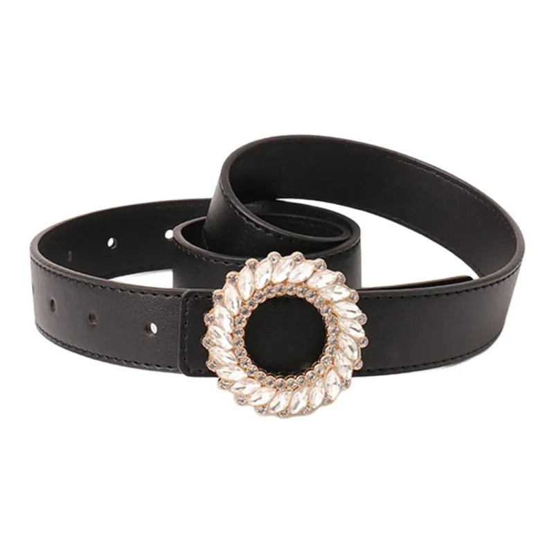 JEANSWEST PU Leather Belts Women's 2.8CM-16