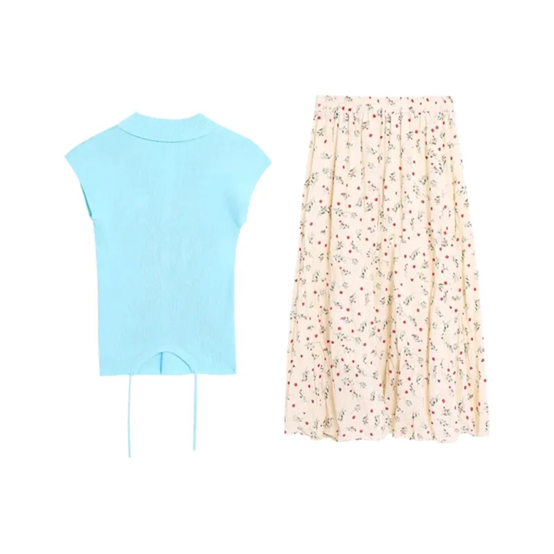 PZGE Two Piece Skirt Sets Women's-1