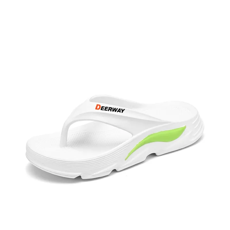 DEERWAY Quiet, Odor Resistant, Slip Resistant Flip Flops Men's-10