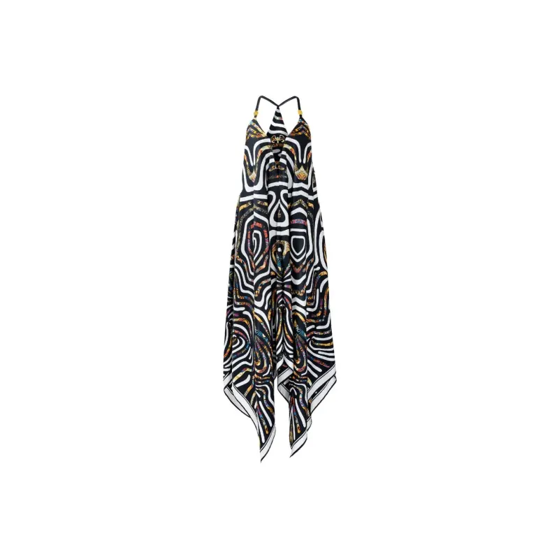 PRONOUNCE Slip Dresses Women's Black/White-0