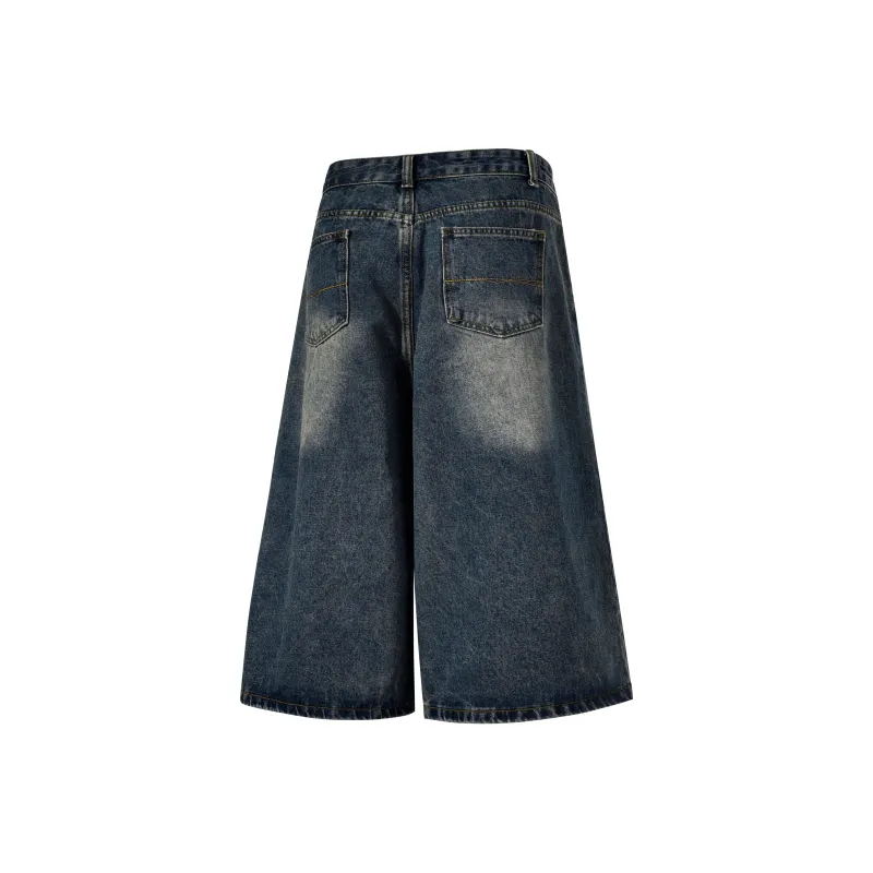 BEETLE TOWN Denim Shorts Unisex-15
