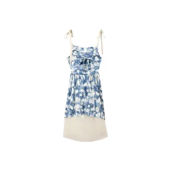 DOKZB Slip Dresses Women's Blue