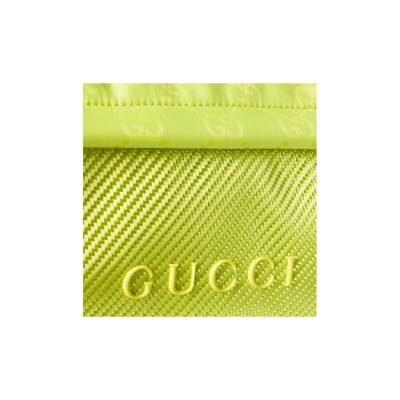 GUCCI GG Nylon Fanny Pack Tubas Men's Emerald Green-5