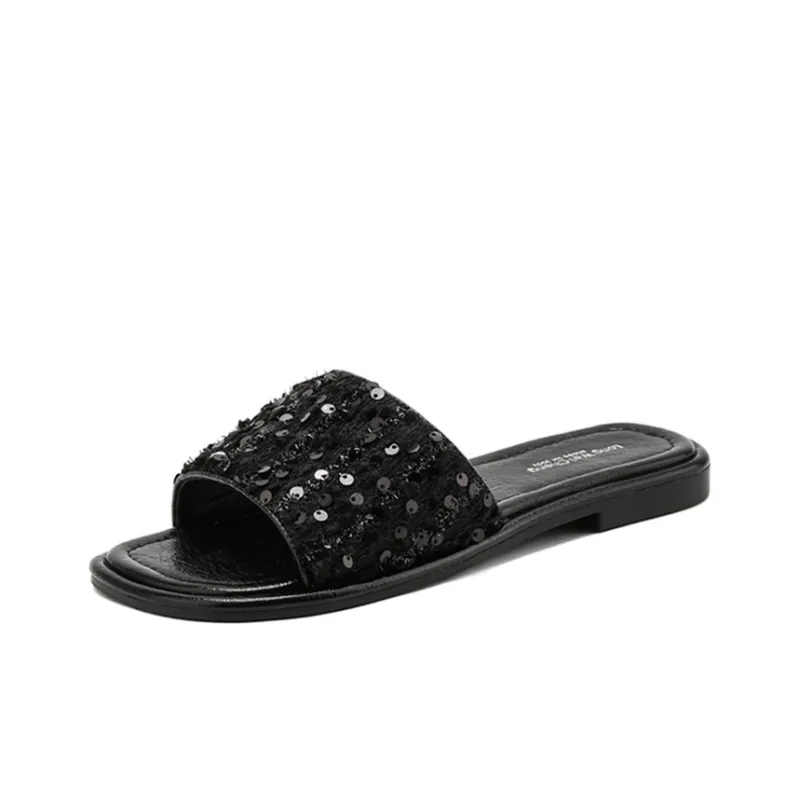 TATAYA Rubber Sole Abrasion Resistant Slide Slippers Women's-6