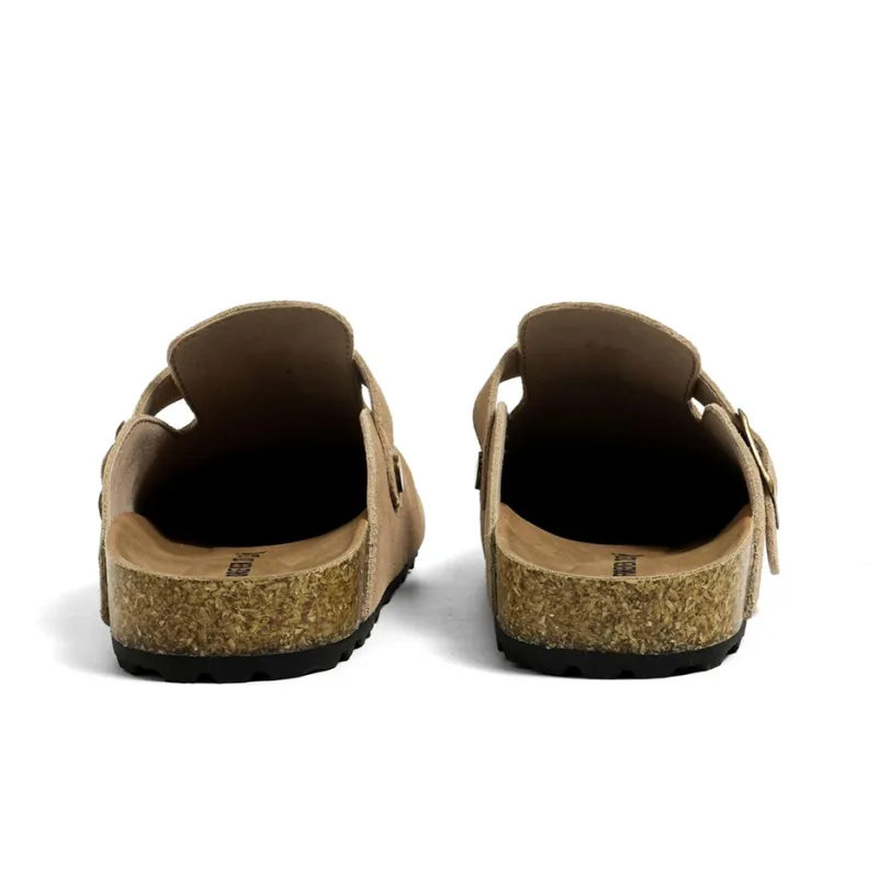 FOREVER 21 Odor Resistant Abrasion Resistant Slip Resistant Closed Toe Slippers Women's Chestnut-4