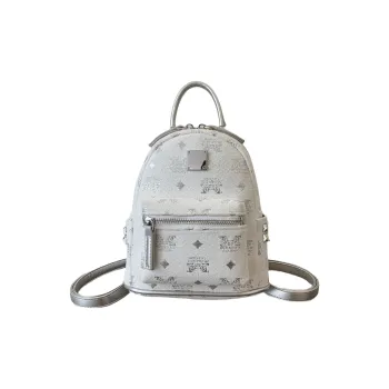 Yalu PU Backpack Women's White/Black/Coffee