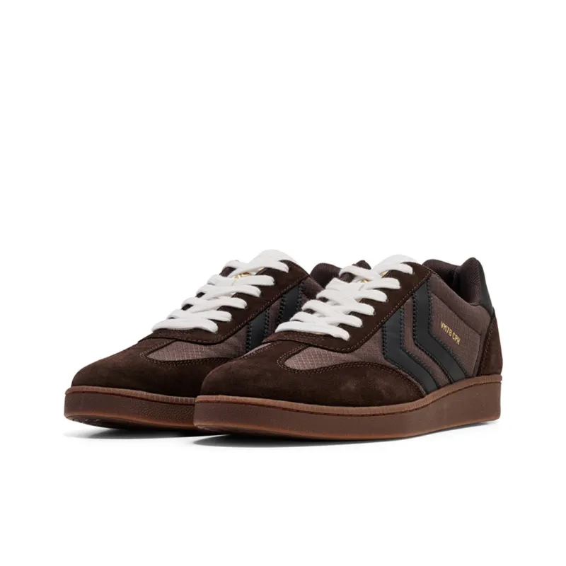 Hummel Low Top Skateboard Shoes Men's Coffee-1