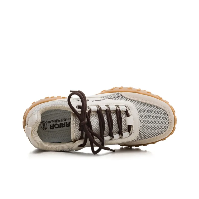 Warrior Support Lightweight Low Top Casual Shoes Women's Beige Gray-2