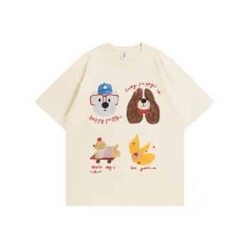 BOTH PLAY T Shirts Unisex Apricot[230g Heavyweight 100% Cotton]