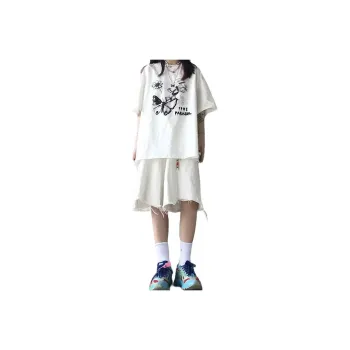 CORNILOT Denim Shorts Unisex White