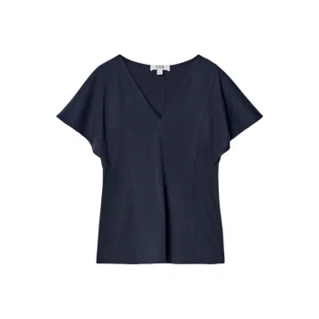 COS T Shirts Women's Navy Blue