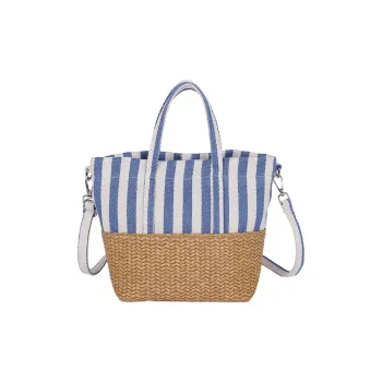 Debecca Canvas Handbag Regular Women's Blue/Red