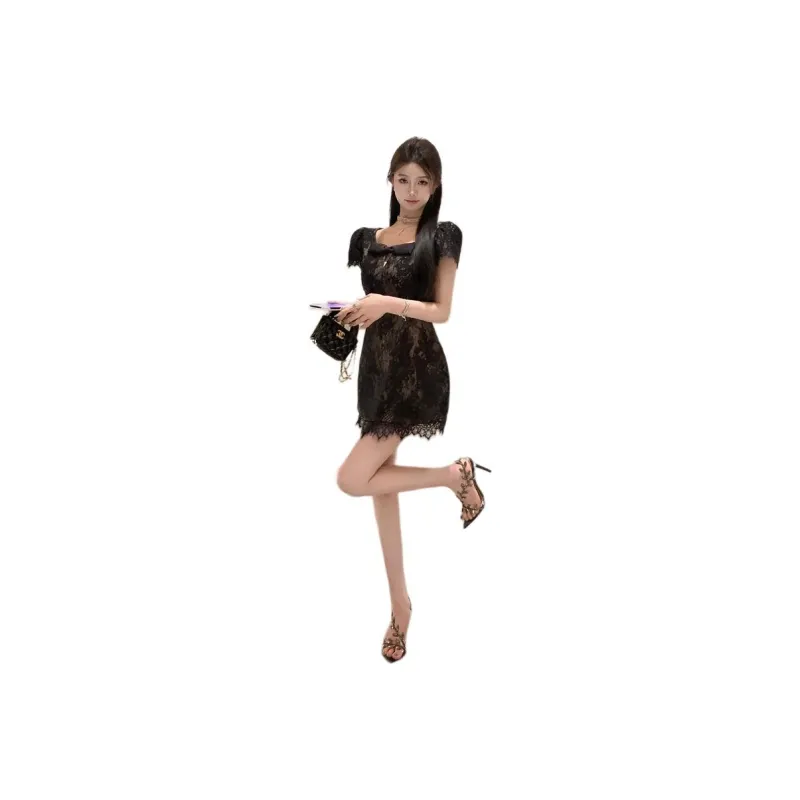 Mu Xiao Xin Short Sleeved Dress Women's-0