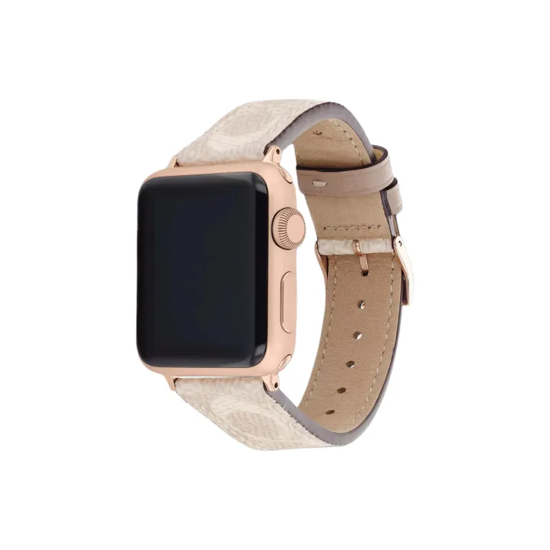 COACH Apple Compatibility Watch Band 40mm Canvas Material-0