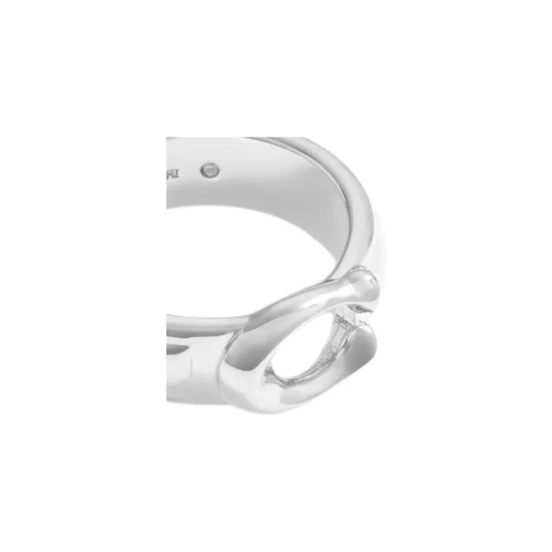 COACH Brass Plated Rings Women's Silver-2