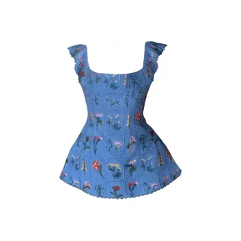ETSE Sleeveless Dresses Women's Blue