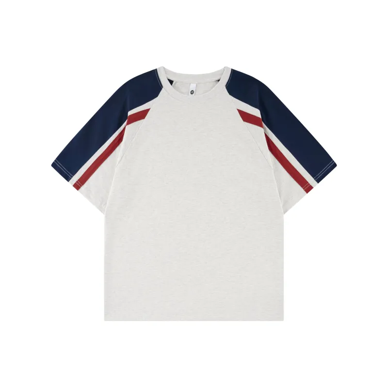 BOTH PLAY T Shirts Unisex White Gray[230g Heavyweight 100% Cotton]-0