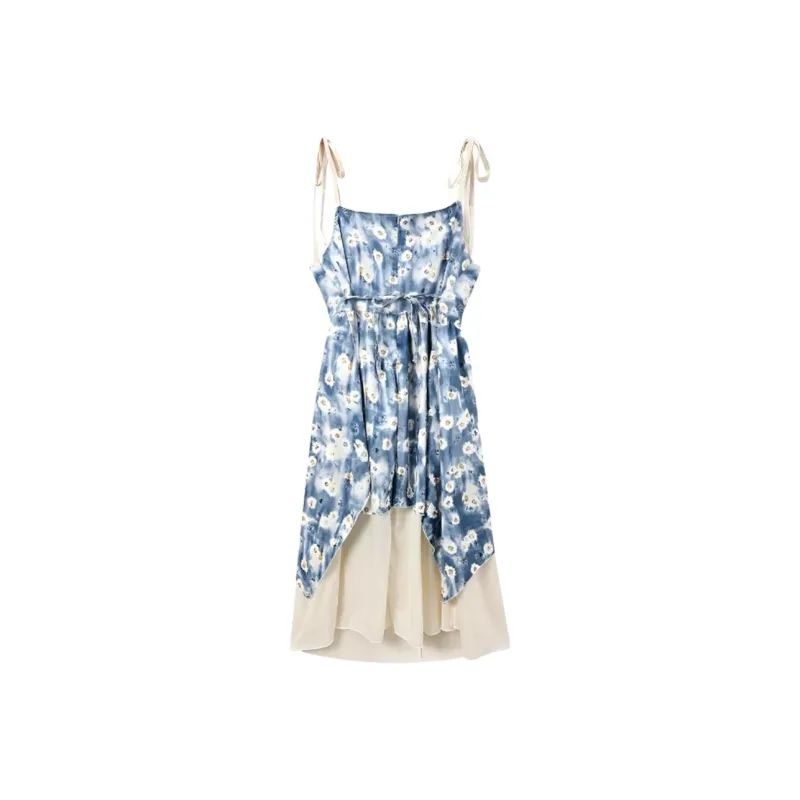 DOKZB Slip Dresses Women's Blue-1