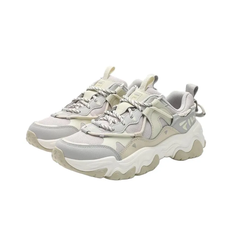FILA FLUID 5 Anti Slip Wear Resistant Low Top Chunky Sneakers Women's Gray-1