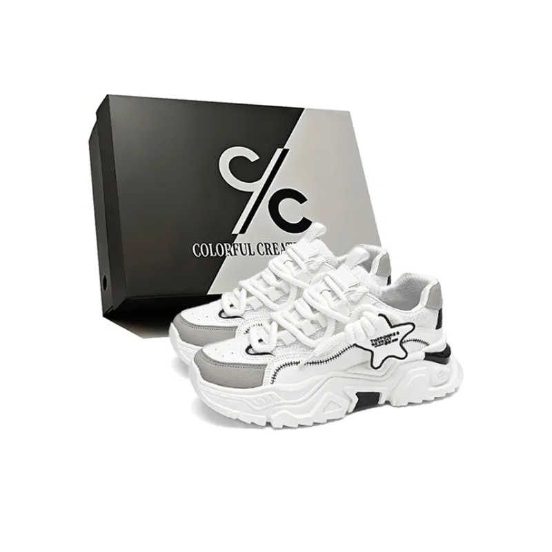 Colorful Creations Slip Resistant, Abrasion Resistant, Breathable, Height Increasing Low Top Casual Shoes Men's-6