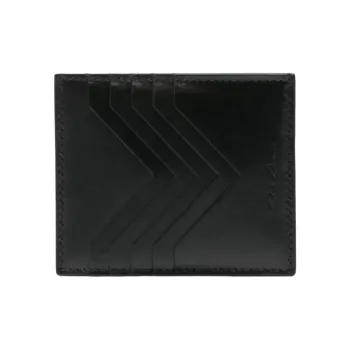 RICK OWENS/RO Leather Card Holder Men's Black