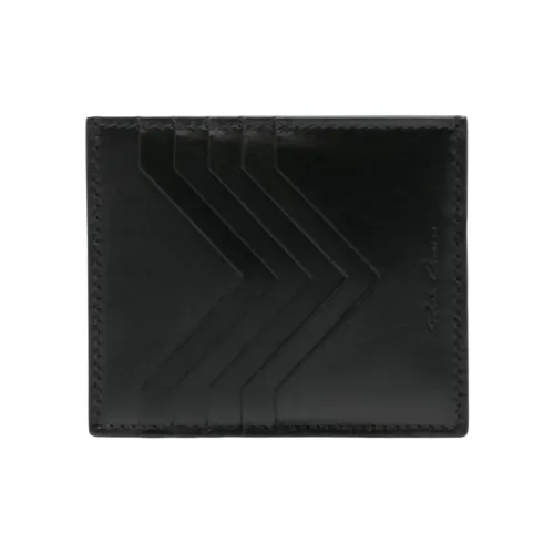 RICK OWENS/RO Leather Card Holder Men's Black