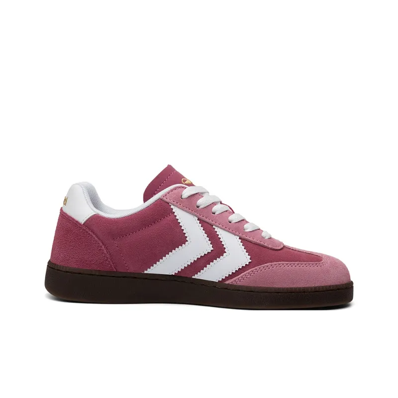 Hummel Low Top Skateboard Shoes Women's Rose Red-1