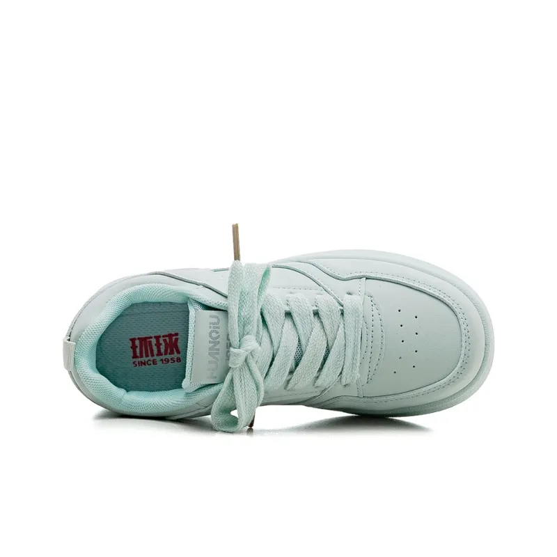 HUANQIU Slip Resistant Shock Absorbers With Abrasion Resistant Properties Low Top Skateboard Shoes Women's Aqua-2