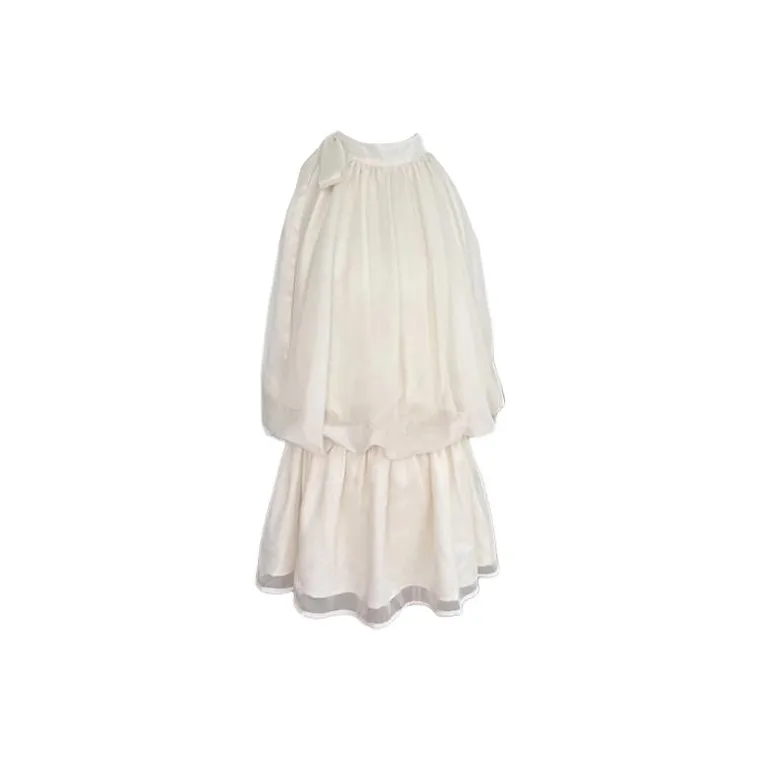 SISC Sleeveless Dresses Women's Apricot-0