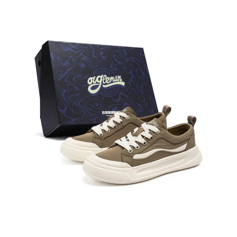 OUGLEMEN Cushioning, Slip Resistant, Abrasion Resistant Coverage Low Top Casual Shoes Men's-6