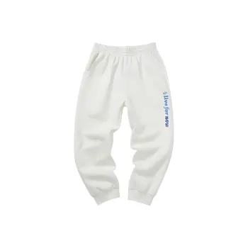 PEAK Fashion Collection Knitted Sweatpants Women's Raw White