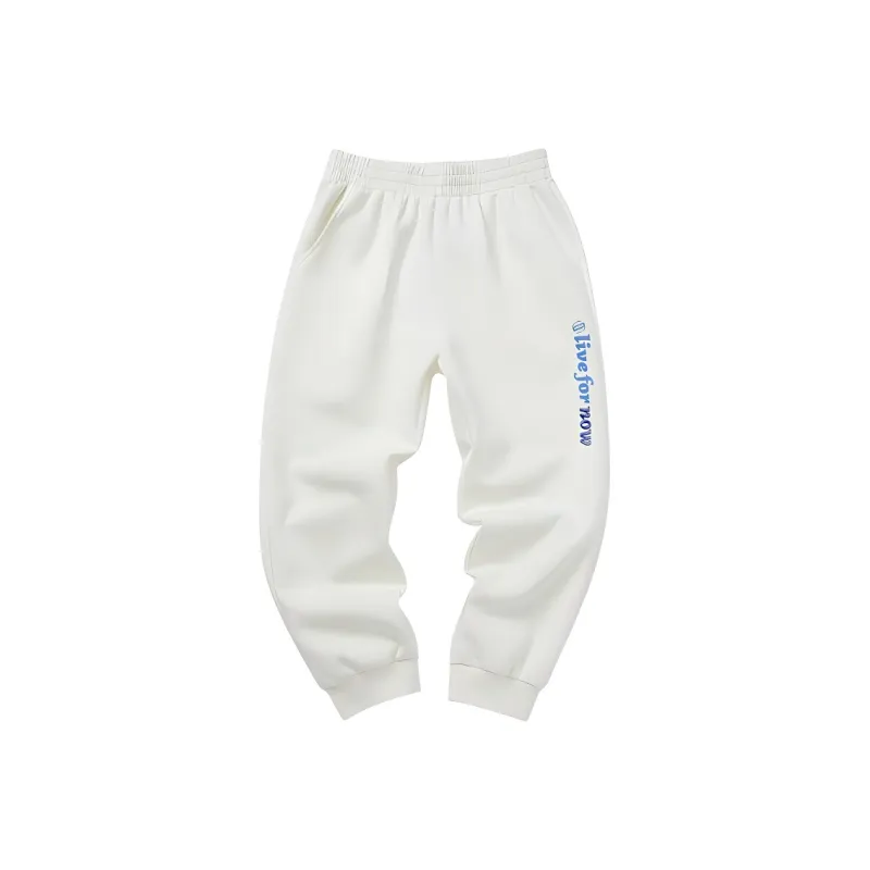 PEAK Fashion Collection Knitted Sweatpants Women's Raw White-0