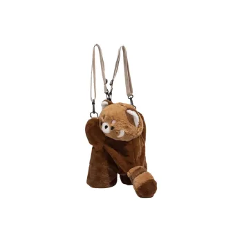 AOSONG Polyester One Shoulder Crossbody Backpack Women's Brown