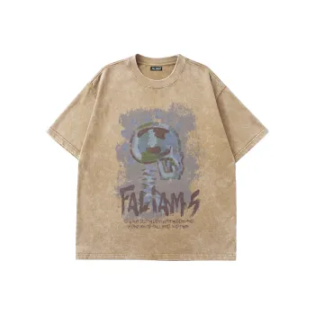 FALIAMS T Shirts Unisex Khaki