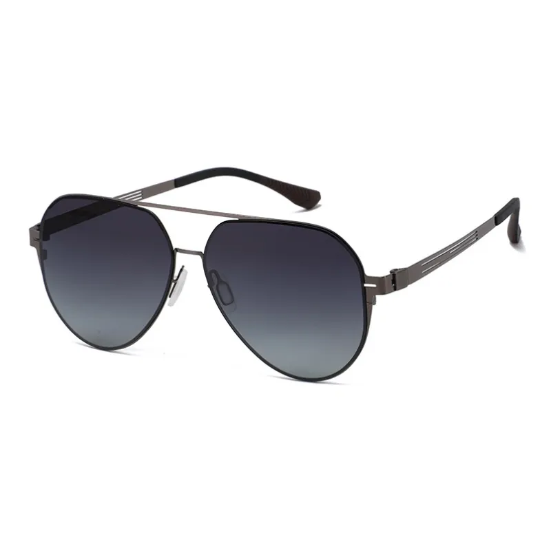JEKA Metal Square Sunglasses Men's-5