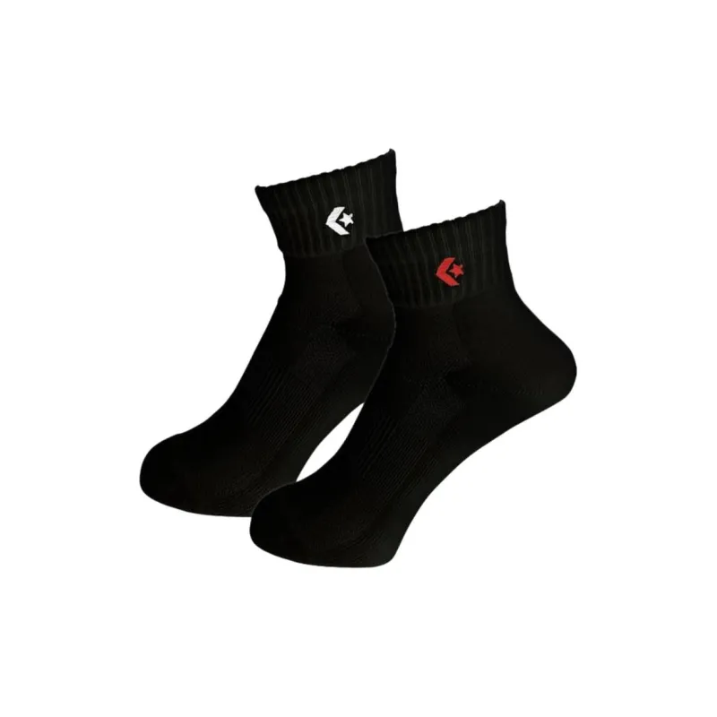 Converse Ankle Socks Unisex 2 Pack Black-0