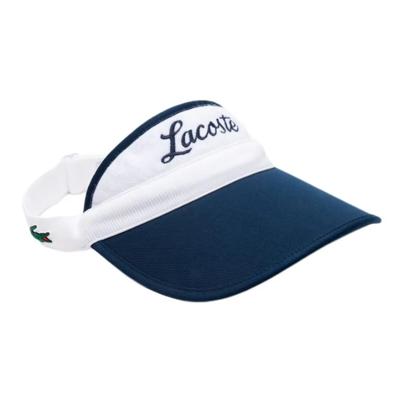 LACOSTE Polyester Sun Protection Hats Unisex White/Blue-1