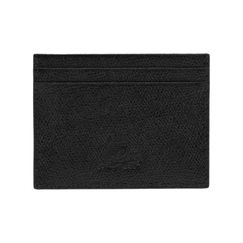 CL Calf Alpin Leather Card Holder Men's Black-2