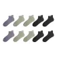 [Top Recommendation 10 Pack]Black 4+Dark Asphalt Gray 4+Blue Gray 2