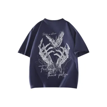SOIE T Shirts Unisex Navy Blue