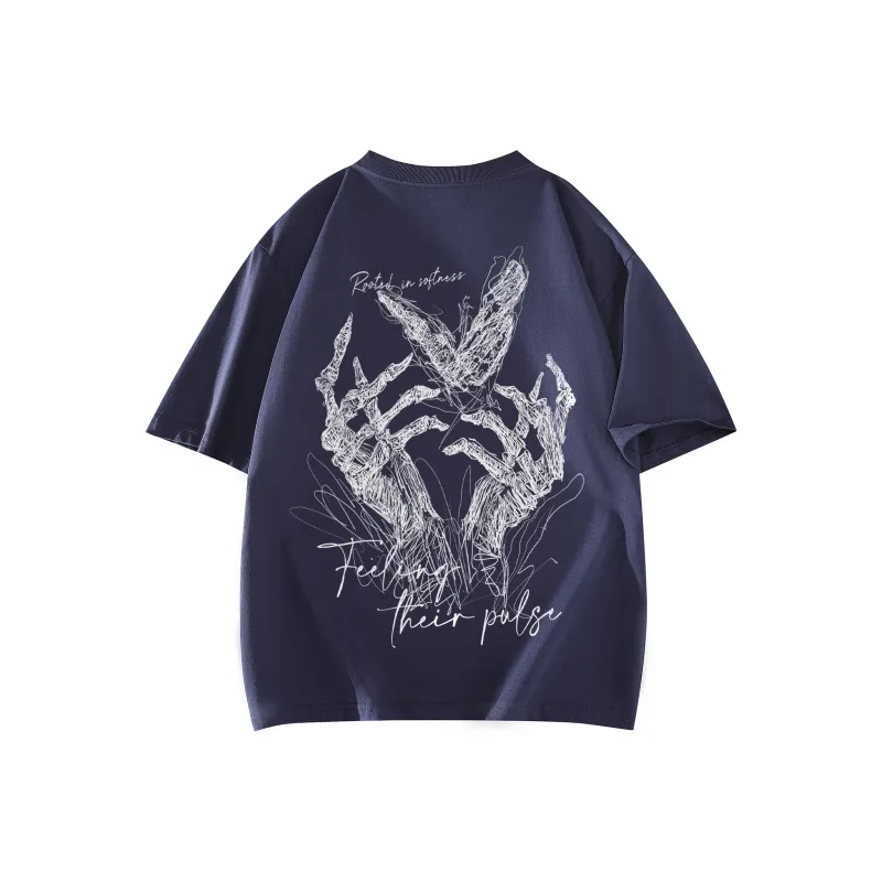 SOIE T Shirts Unisex Navy Blue-0