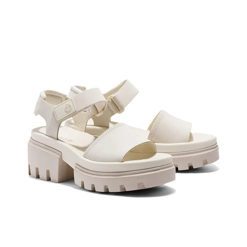 Timberland Everleigh Beach Sandals Women's White-2