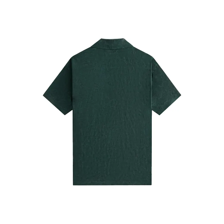 KITH Cupro Linen Short Sleeve Thompson Crossover Shirt-1