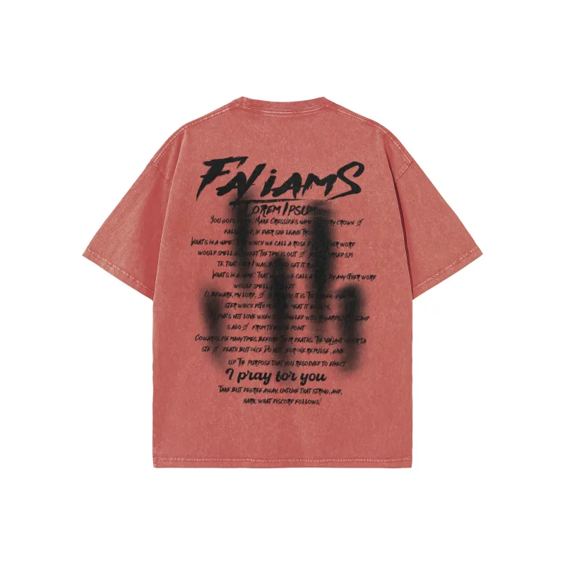 FALIAMS T Shirts Unisex Orange Red-1