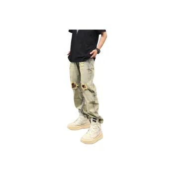 DUATOGE Jeans Men Yellow Mud 