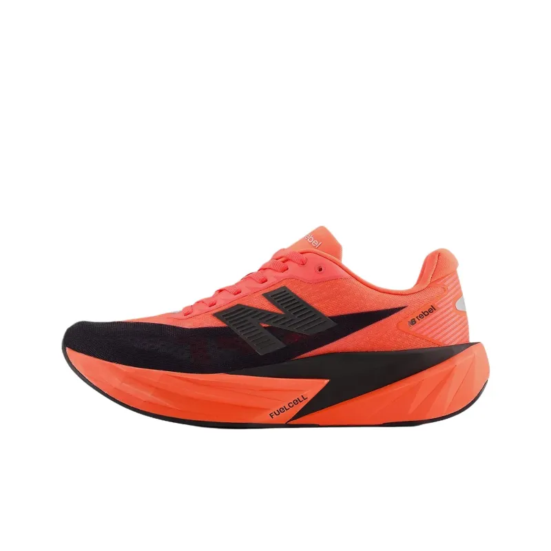 New Balance FuelCell Rebel V5 Anti Slip Wear Resistant Low Top Running Shoes Men's Red Black-0