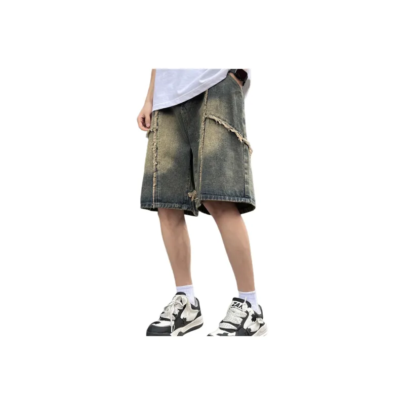 7 SEVFUN Denim Shorts Unisex Nano Yellow-2